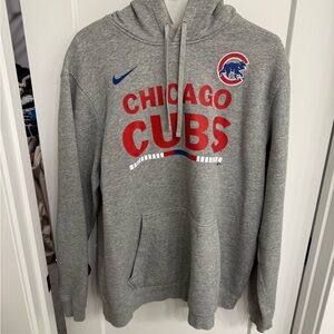 Nike Gray Chicago Cubs Hoodie